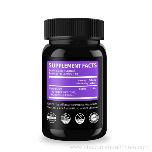OEM Magnesium Muscle Function Magnesium Complex capsules